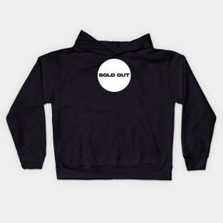 Sold Out Circle (White) Kids Hoodie